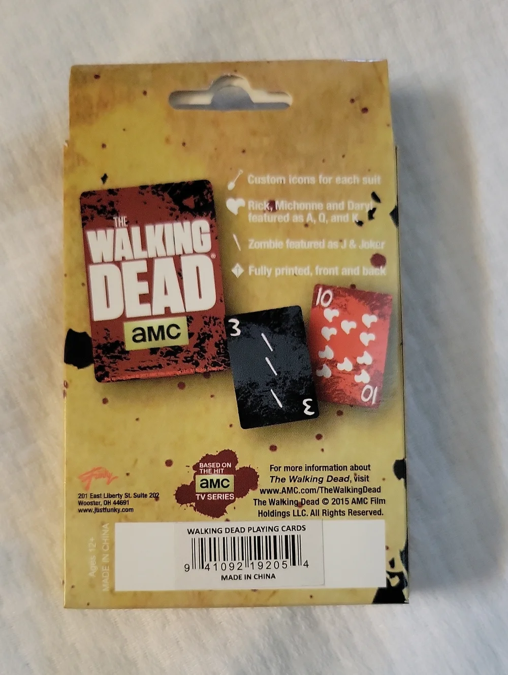 2015 AMC The Walking Dead Playing Cards Collector Set 1 NRFP